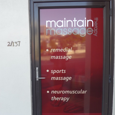 maintain massage entrance